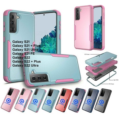 iBank ® Shockproof Case compatible with Galaxy S22 Plus + Screen Protector