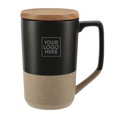 Low Minimum - Ceramic Mug w/Wood Lid