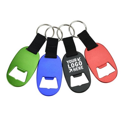 Metal Key Tag with Bottle Opener