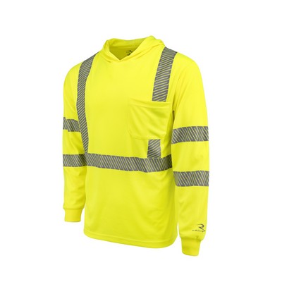 Radians® Hooded Type R Class 3 Mesh Long Sleeve T-Shirt