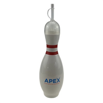 700ml Bowling Shape Beverage Bottle With Straw
