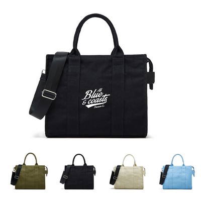 Crossbody Commute Canvas Tote Bag