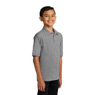 Port & Company Youth Core Blend Jersey Knit Polo.