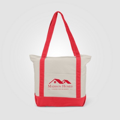 Zephyr - 12 oz. Cotton Canvas Tote Bag - Heat Transfer