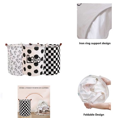 Foldable Laundry Basket with Handles