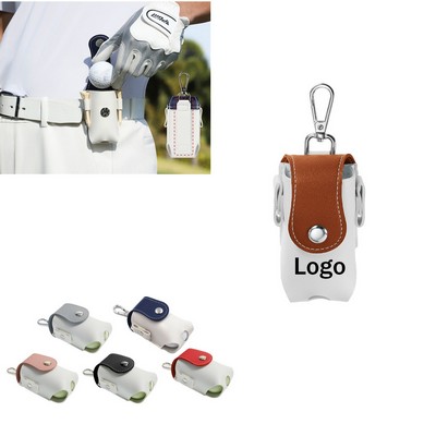 Pu Leather Pouch Waist Golfs Bag