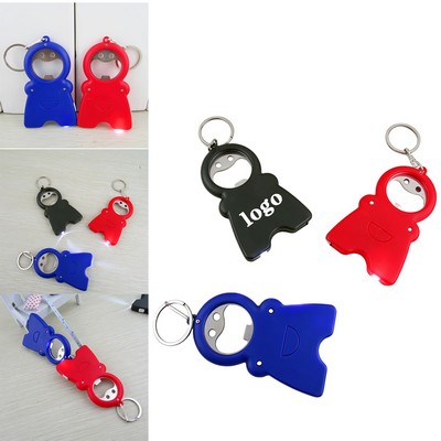 Multi Tool Keychain With LED Light And Tape Measure