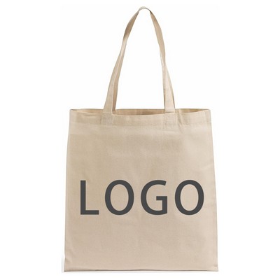 15" Classic Canvas Natural Shoulder Tote Bag with Strap