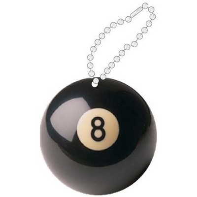 8-Ball Promotional Key Chain w/ Black Back (4 Square Inch)