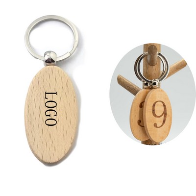 Engravable Wood Keychain Blanks