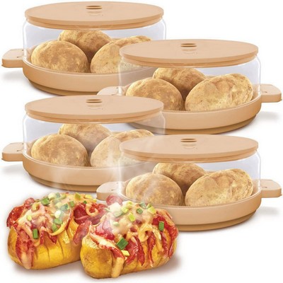 Plastic Microwave Bacon Potato Box Baking Gadget Household Baking Jar
