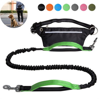 Hands Free Dog Leash Bungee Waist Bag