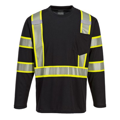 Portwest Men's Iona Plus Enhanced Long Sleeve T-Shirt