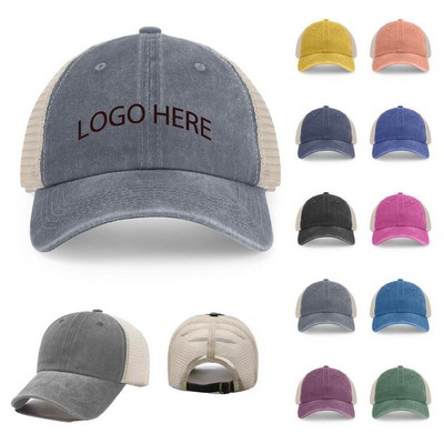 Pigment-Dyed Cotton Soft Trucker Cap