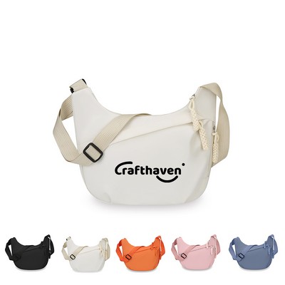 Crossbody Nylon Crescent Bag