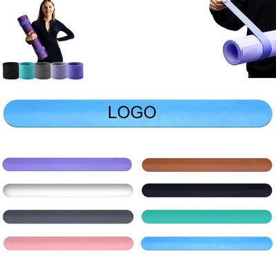 Silicone Yoga Mat Strap Snap And Roll