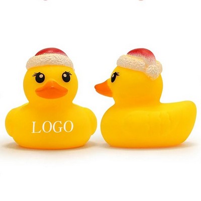 Christmas Santa Hat Rubber Duck Party Favor