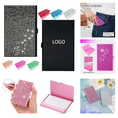 Bling Alloy Business Card Holder