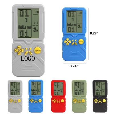 Retro Handheld Tetris Puzzle Game Console