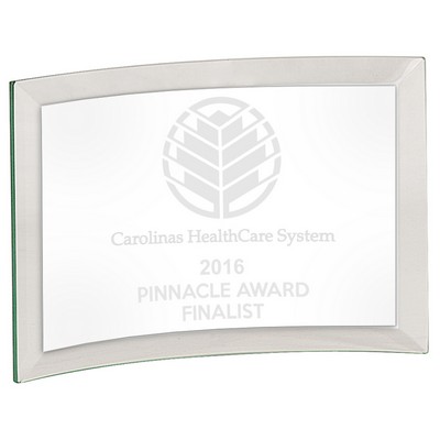 Jade Glass Crescent Award (4"x6")