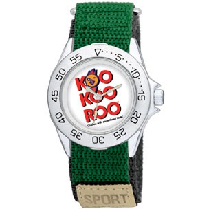 Men's Sport Watch Collection with Green Velcro Strap