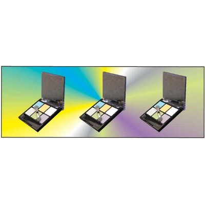 Eye Shadow Case Rectangle Badge w/ Bar Pin