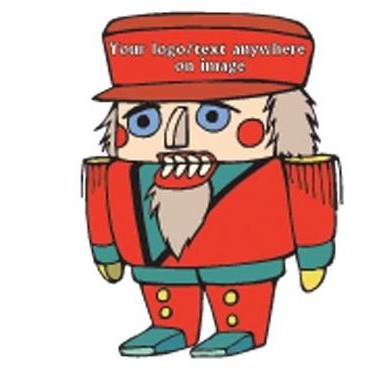 Nutcracker Promotional Ornament w/ Black Back
