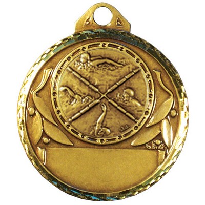 Stock Diamond Struck 2" Medal- Swimming Styles Female