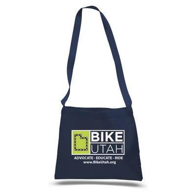Small Canvas Messenger Bag w/Long Strap (14"x12")