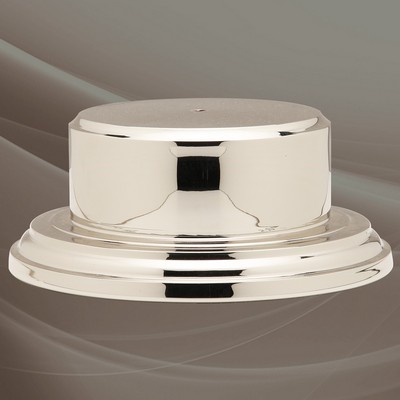 Full Round Bronze Base - 5" (Silver)
