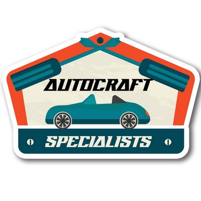Low Quantity 32 to 40 Square Inch Custom Shape Magnet/ 30 Mil