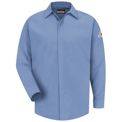 Bulwark® Men's Midweight FR Pocketless Concealed-Gripper Work Shirt