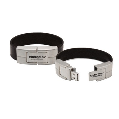 16GB Black Bracelet Leather USB Flash Drive