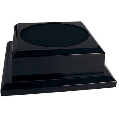 Black Piano Finish Wood Base (7"x 2½")