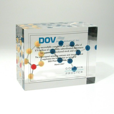 Rectangle Lucite® Embedment Award (5" x 4" x 2 3/8")