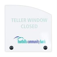 USA Made Acrylic Nameplates & Signs, Custom Shape (20-24" Sq. Inches)