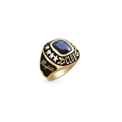 Custom Gold Ladies Ring w/Decoration