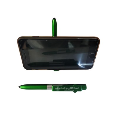 4" 1 Phone Holder Pen With LED Light