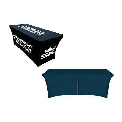 Heavy Duty Tablecloth STRETCH 8' WITH ZIP WRINKLE FREE 250g