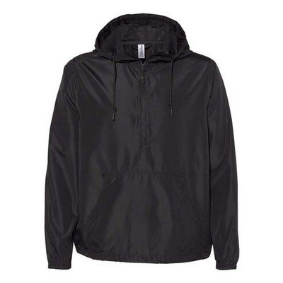 Independent Trading Co.® Unisex Lightweight Quarter-Zip Windbreaker Pullover Jacket