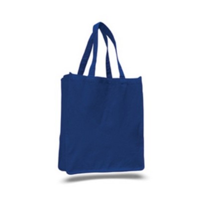 Cotton Canvas Everyday Grocery Shopper Tote Bag
