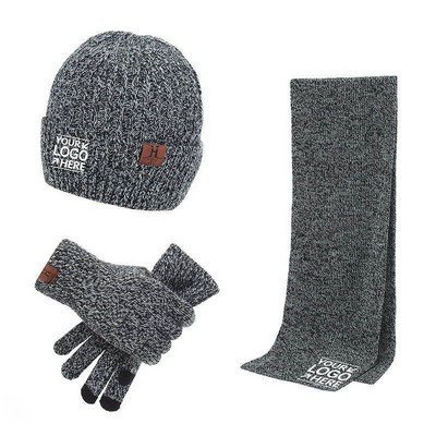 Thick Warm Cold Weather Thermal Winter Wear Three-Piece Suit