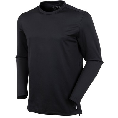 Bobby Jones Men's Gamer Long-Sleeve Jersey Crew Neck Tee Shirt