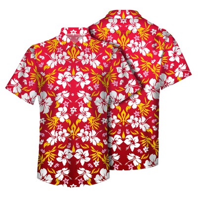 135GSM Custom Sublimated Hawaiian Shirt With Pocket
