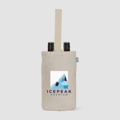 Tango - Dual-Bottle Wine Tote Bag - 8 oz. Recycled Cotton Blend - Heat Transfer