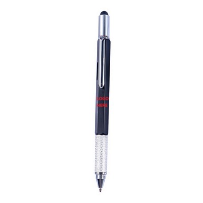 6" 1 Multitool Pen with Ruler Level Gauge Screwdriver
