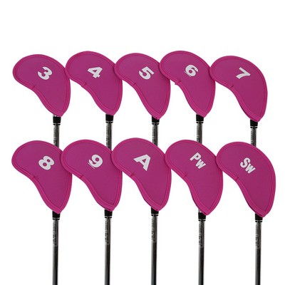 Golf Club Protector Pouch 10pc/Set