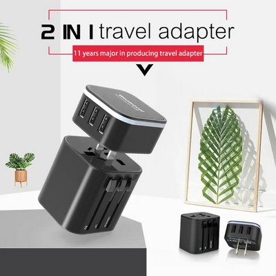 Portable 2" 1 Universal Travel Plug Adapter
