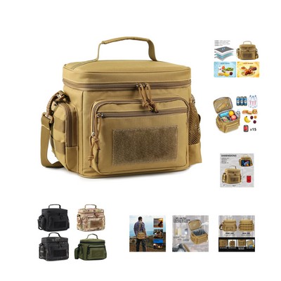 Tactical Insulated Lunch Bag With Shoulder Strap