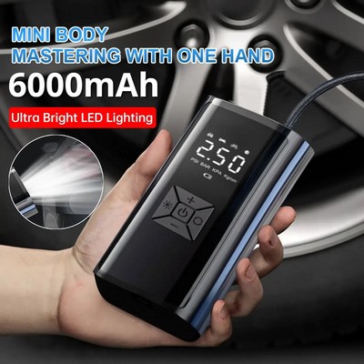 Portable Wireless 150 PSI Electric Tire Inflation Air Pump for Car 6000mah